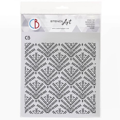 Ciao Bella Papercrafting Texture Stencil 8x8 Inch Botanical Harmony (MS8-073) Ciao Bella Papercrafting Texture Stencil 8x8 Inch Botanical Harmony (MS8-073)