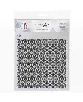 Ciao Bella Papercrafting Texture Stencil 8x8 Inch Regal Symmetry (MS8-076) Ciao Bella Papercrafting Texture Stencil 8x8 Inch Regal Symmetry (MS8-076)