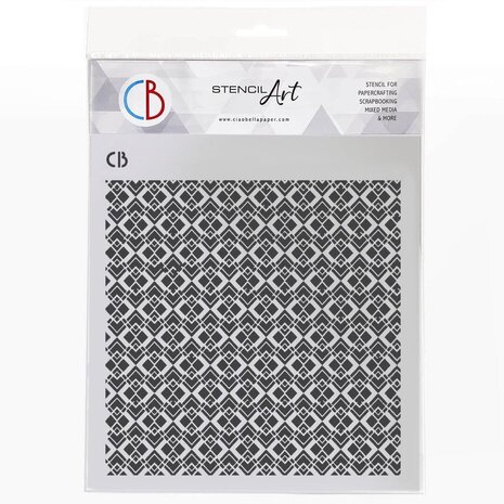 Ciao Bella Papercrafting Texture Stencil 8x8 Inch Regal Symmetry (MS8-076) Ciao Bella Papercrafting Texture Stencil 8x8 Inch Regal Symmetry (MS8-076)