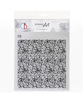 Ciao Bella Papercrafting Texture Stencil 8x8 Inch Majestic Visions (MS8-079) Ciao Bella Papercrafting Texture Stencil 8x8 Inch Majestic Visions (MS8-079)