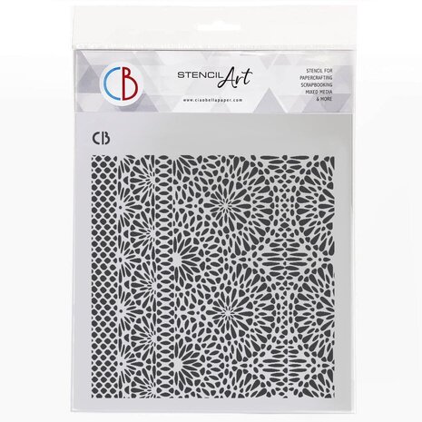 Ciao Bella Papercrafting Texture Stencil 8x8 Inch Happy Harmony (MS8-080) Ciao Bella Papercrafting Texture Stencil 8x8 Inch Happy Harmony (MS8-080)