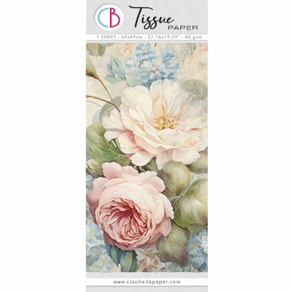 Ciao Bella Papercrafting Tissue Paper 69x49cm Belle (HT001)