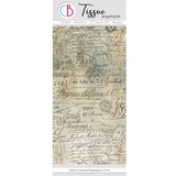 Ciao Bella Papercrafting Tissue Paper 69x49cm Old Ledgers (HT003)