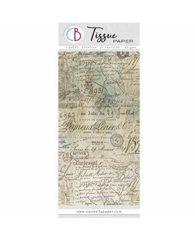 Ciao Bella Papercrafting Tissue Paper 69x49cm Old Ledgers (HT003) Ciao Bella Papercrafting Tissue Paper 69x49cm Old Ledgers (HT003)