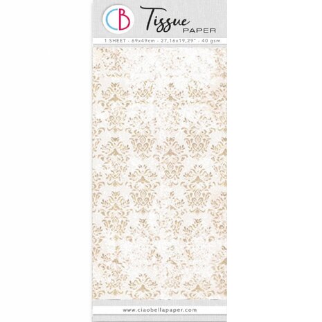 Ciao Bella Papercrafting Tissue Paper 69x49cm Victorian Velvet (HT005)