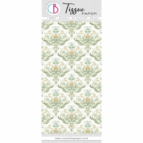 Ciao Bella Papercrafting Tissue Paper 69x49cm Versailles (HT008) Ciao Bella Papercrafting Tissue Paper 69x49cm Versailles (HT008)
