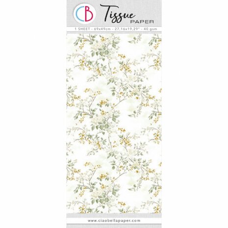 Ciao Bella Papercrafting Tissue Paper 69x49cm Pure Elegance (HT009) Ciao Bella Papercrafting Tissue Paper 69x49cm Pure Elegance (HT009)