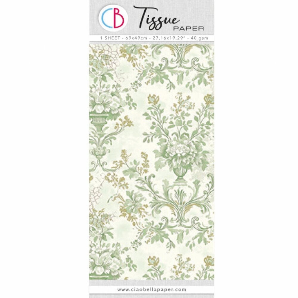 Ciao Bella Papercrafting Tissue Paper 69x49cm Timeless Heritage (HT011)