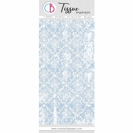 Ciao Bella Papercrafting Tissue Paper 69x49cm Blue Provence (HT014)