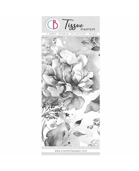 Ciao Bella Papercrafting Tissue Paper 69x49cm Bohemian Flowers (HT025)