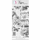 Ciao Bella Papercrafting Tissue Paper 69x49cm Botany (HT027)