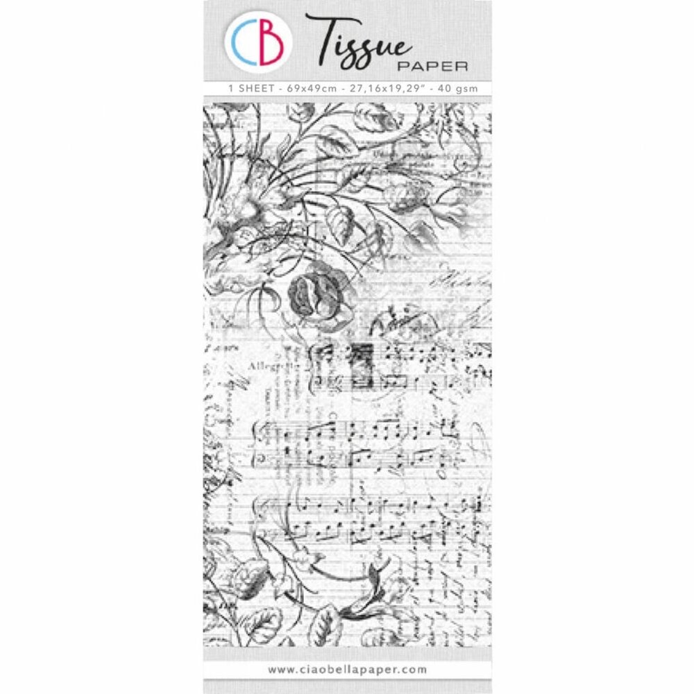 Ciao Bella Papercrafting Tissue Paper 69x49cm Aesthetic (HT030)