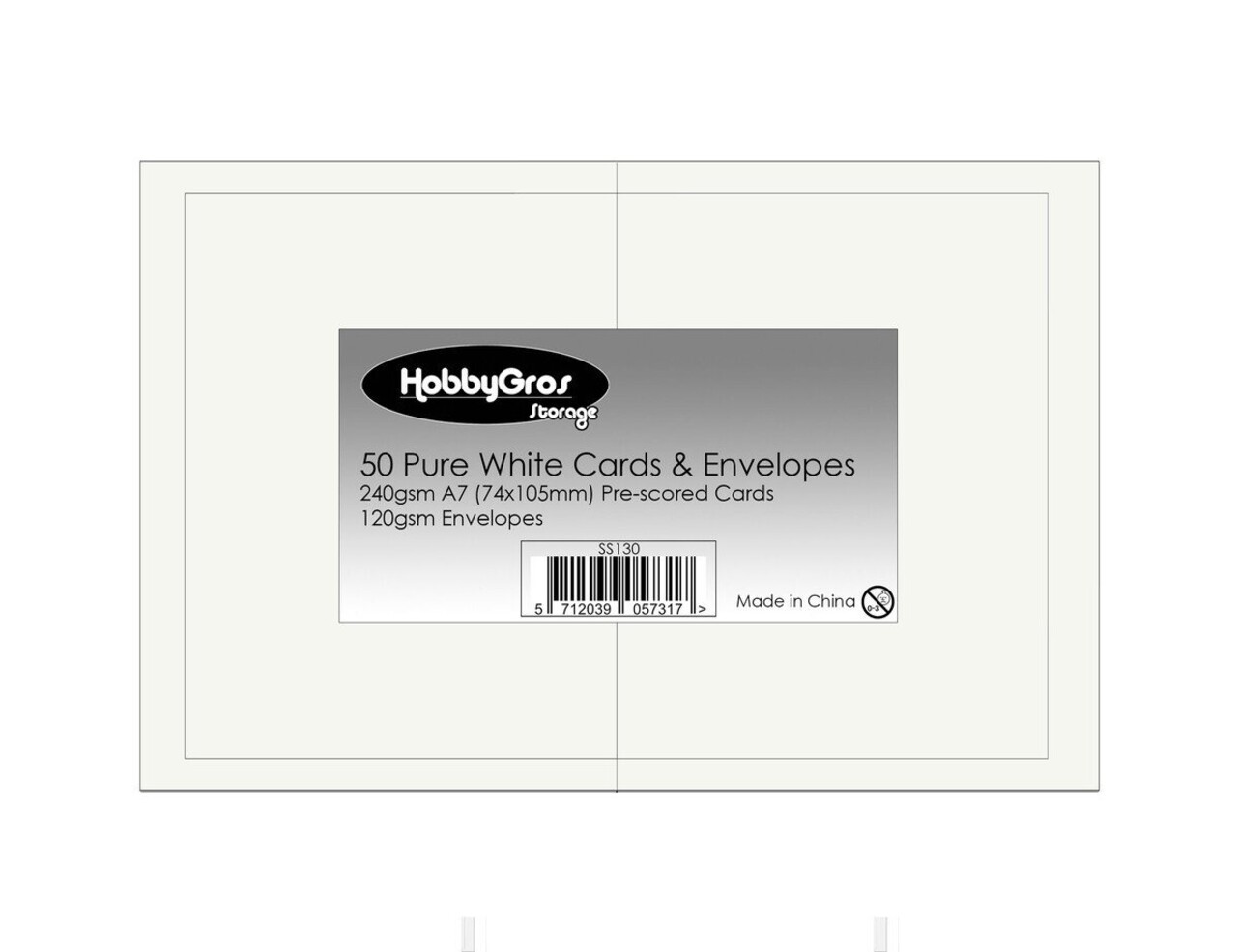 HobbyGross Storage Cards & Envelopes A7 Pure White (SS130) HobbyGross Storage Cards & Envelopes A7 Pure White (SS130)