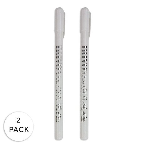 Nuvo White Gel Pens (2pcs) (124N)