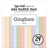 Echo Park Pastel Gingham 6x6 Inch Paper Pad (PG416023)