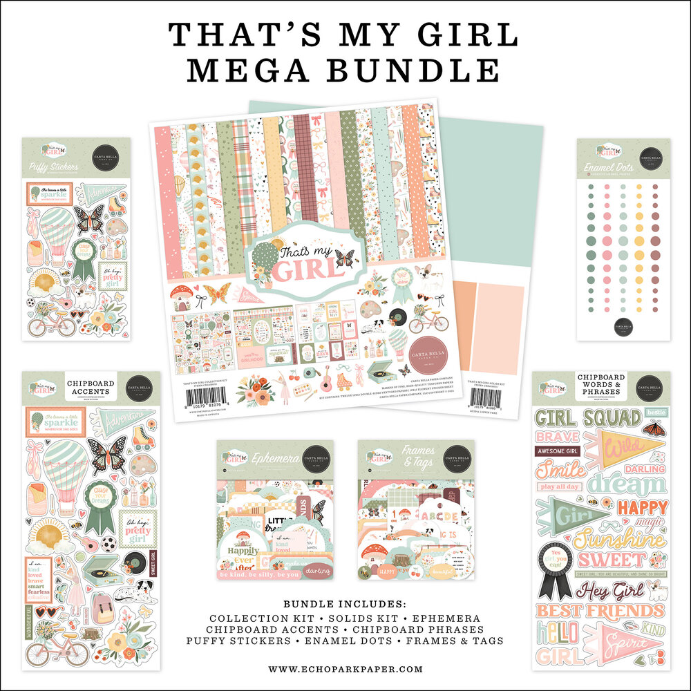 Carta Bella That's My Girl 12x12 Inch Mega Bundle (CBG418050) Carta Bella That's My Girl 12x12 Inch Mega Bundle (CBG418050)