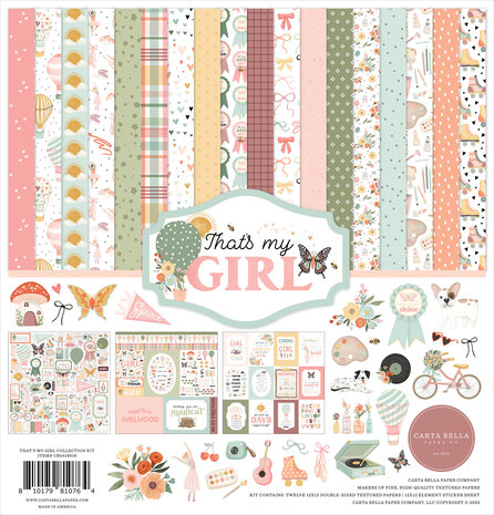 Carta Bella That's My Girl 12x12 Inch Collection Kit (CBG418016) Carta Bella That's My Girl 12x12 Inch Collection Kit (CBG418016)