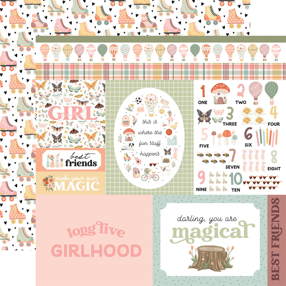 Carta Bella That's My Girl 12x12 Inch Collection Kit (CBG418016) Carta Bella That's My Girl 12x12 Inch Collection Kit (CBG418016)