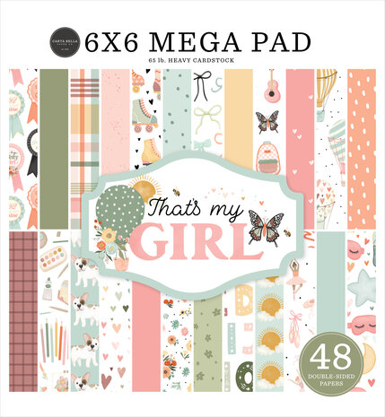 Carta Bella That's My Girl 6x6 Inch Mega Pad (CBG418031) Carta Bella That's My Girl 6x6 Inch Mega Pad (CBG418031)