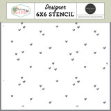 Carta Bella That's My Girl Stencil My Little Love Hearts (CBG418035)