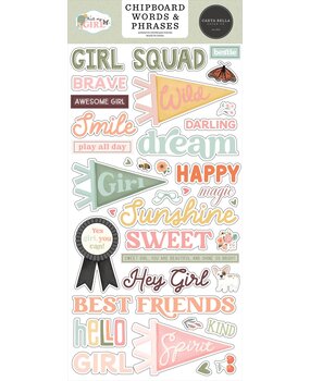 Carta Bella That's My Girl 6x13 Inch Chipboard Words & Phrases (CBG418022) Carta Bella That's My Girl 6x13 Inch Chipboard Words & Phrases (CBG418022)