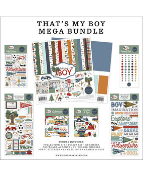 Carta Bella That's My Boy 12x12 Inch Mega Bundle (CBB419050) Carta Bella That's My Boy 12x12 Inch Mega Bundle (CBB419050)