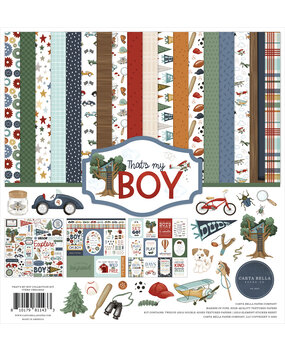 Carta Bella That's My Boy 12x12 Inch Collection Kit (CBB419016) Carta Bella That's My Boy 12x12 Inch Collection Kit (CBB419016)