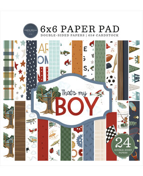 Carta Bella That's My Boy 6x6 Inch Paper Pad (CBB419023) Carta Bella That's My Boy 6x6 Inch Paper Pad (CBB419023)