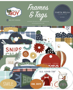 Carta Bella That's My Boy Ephemera Frames & Tags (CBB419025) Carta Bella That's My Boy Ephemera Frames & Tags (CBB419025)