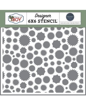 Carta Bella That's My Boy Stencil Tinkering Gears (CBB419034) Carta Bella That's My Boy Stencil Tinkering Gears (CBB419034)