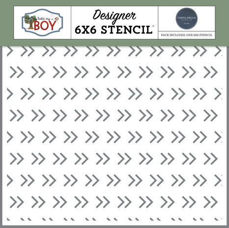 Carta Bella That's My Boy Stencil Awesome Kid Arrows (CBB419035) Carta Bella That's My Boy Stencil Awesome Kid Arrows (CBB419035)