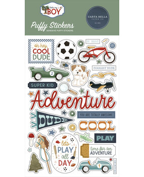 Carta Bella That's My Boy Puffy Stickers (CBB419066) Carta Bella That's My Boy Puffy Stickers (CBB419066)