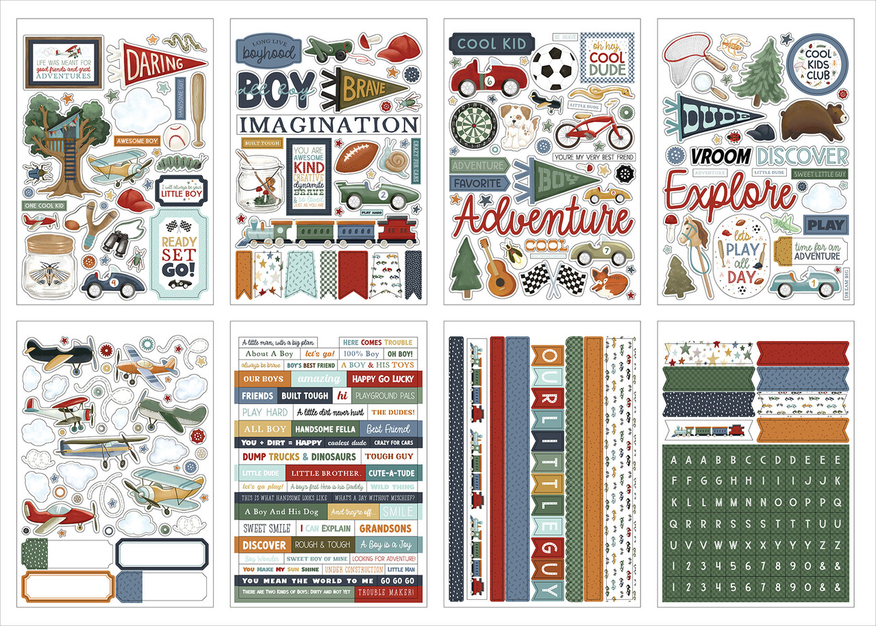 Carta Bella That's My Boy Sticker Book (CBB419029)