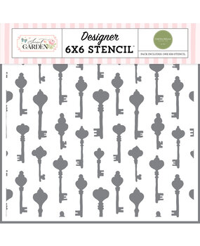 Carta Bella Secret Garden Stencil Key To My Heart (CBGD421033) Carta Bella Secret Garden Stencil Key To My Heart (CBGD421033)