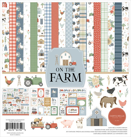 Carta Bella On The Farm 12x12 Inch Collection Kit (CBOTF422016) Carta Bella On The Farm 12x12 Inch Collection Kit (CBOTF422016)