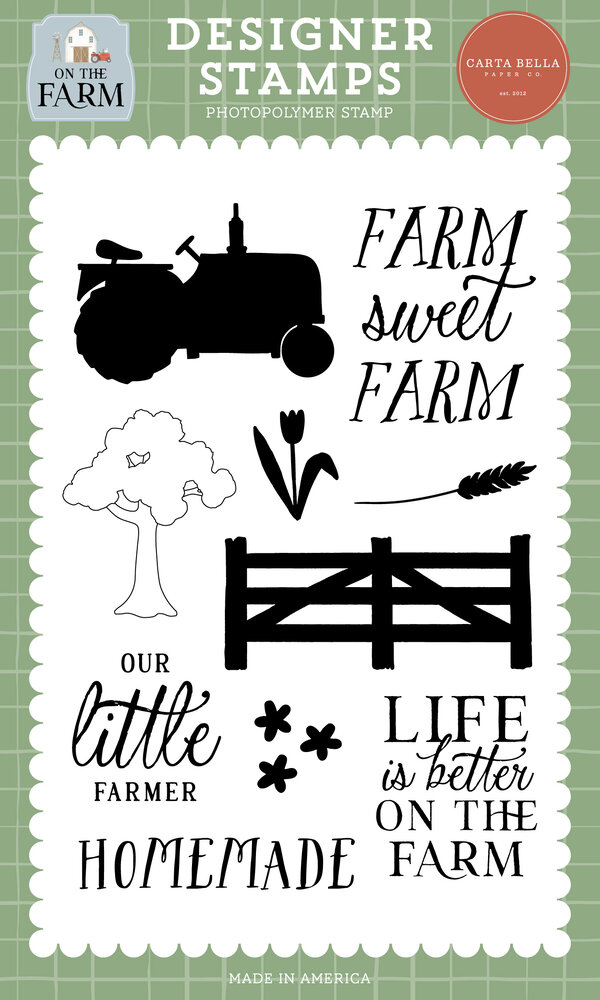 Carta Bella On The Farm Clear Stamps Farm Sweet Farm (CBOTF422042) Carta Bella On The Farm Clear Stamps Farm Sweet Farm (CBOTF422042)