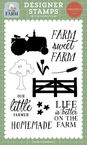 Carta Bella On The Farm Clear Stamps Farm Sweet Farm (CBOTF422042) Carta Bella On The Farm Clear Stamps Farm Sweet Farm (CBOTF422042)