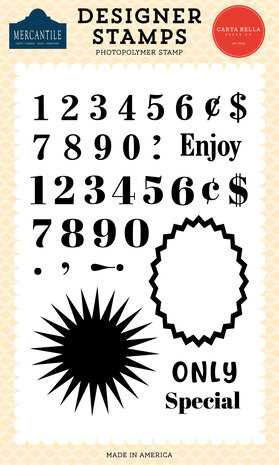 Carta Bella Mercantile Clear Stamps Price Sticker (CBM423047)