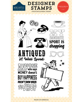 Carta Bella Mercantile Clear Stamps Antiqued (CBM423048) Carta Bella Mercantile Clear Stamps Antiqued (CBM423048)