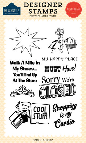 Carta Bella Mercantile Clear Stamps Must Have (CBM423049) Carta Bella Mercantile Clear Stamps Must Have (CBM423049)