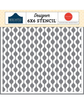 Carta Bella Mercantile Stencil Groovy Squiggles (CBM423035) Carta Bella Mercantile Stencil Groovy Squiggles (CBM423035)