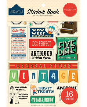 Carta Bella Mercantile Sticker Book (CBM423029) Carta Bella Mercantile Sticker Book (CBM423029)