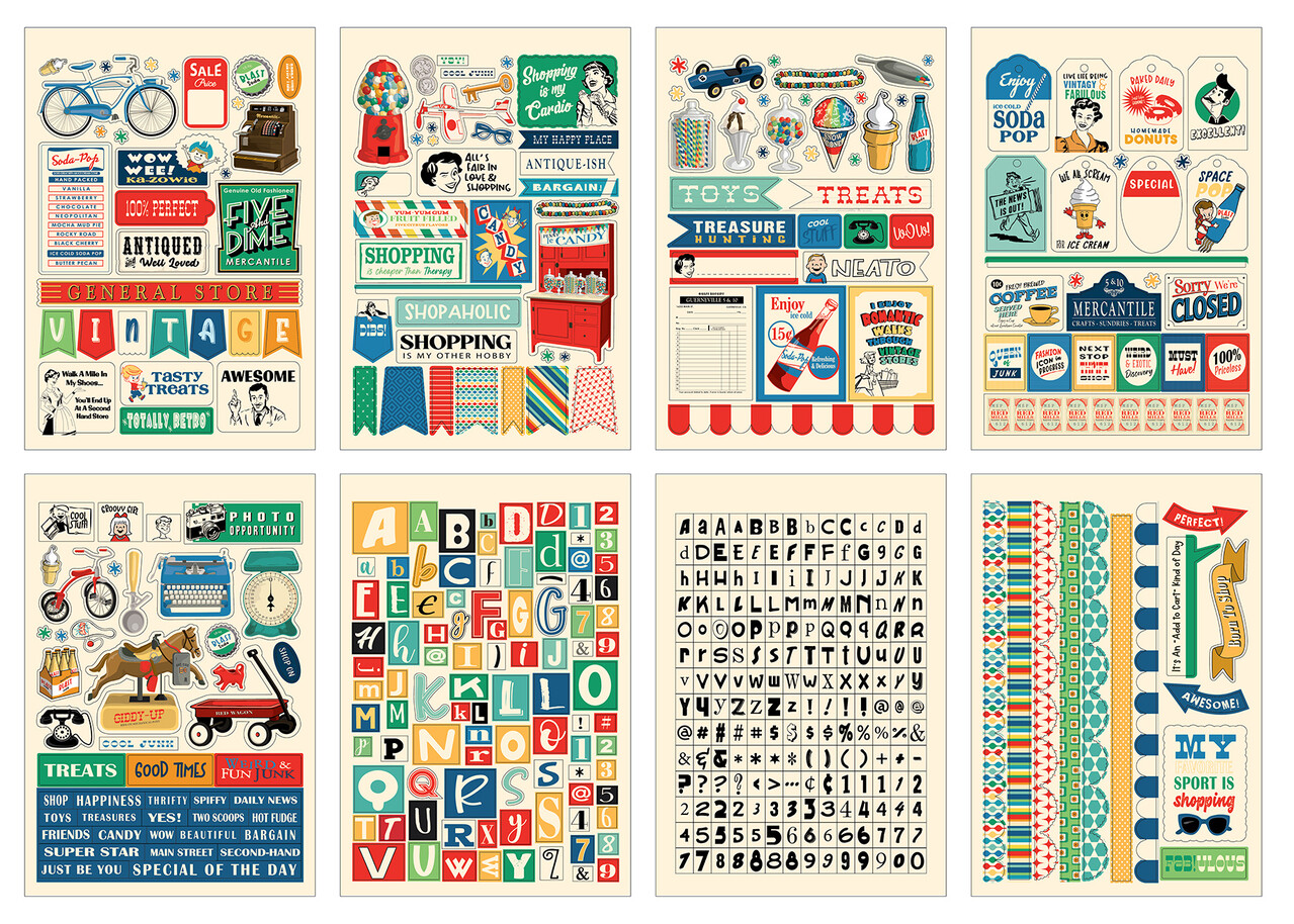 Carta Bella Mercantile Sticker Book (CBM423029) Carta Bella Mercantile Sticker Book (CBM423029)