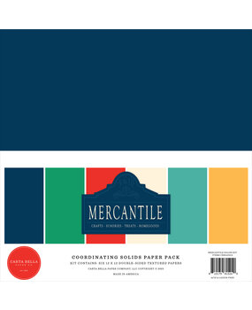 Carta Bella Mercantile 12x12 Inch Coordinating Solids Paper Pad (CBM423015) Carta Bella Mercantile 12x12 Inch Coordinating Solids Paper Pad (CBM423015)