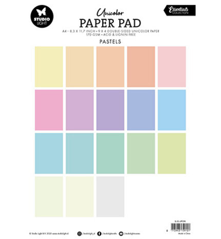 Studio Light Essentials Pastels A4 Paper Pad (SL-ES-UPP298) Studio Light Essentials Pastels A4 Paper Pad (SL-ES-UPP298)