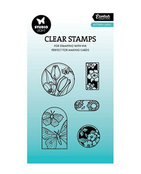 Studio Light Essentials Clear Stamps Butterfly Labels (SL-ES-STAMP812) Studio Light Essentials Clear Stamps Butterfly Labels (SL-ES-STAMP812)