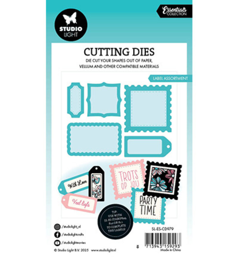 Studio Light Essentials Snijmal Label Assortment (SL-ES-CD979) Studio Light Essentials Snijmal Label Assortment (SL-ES-CD979)