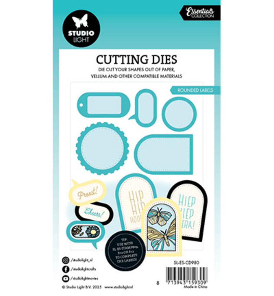 Studio Light Essentials Snijmal Rounded Labels (SL-ES-CD980)