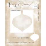 Tracy Evans Bauble 4x4 Inch Snippet Stencil (SS006)
