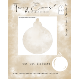 Tracy Evans Bauble 2 4x4 Inch Snippet Stencil (SS007)